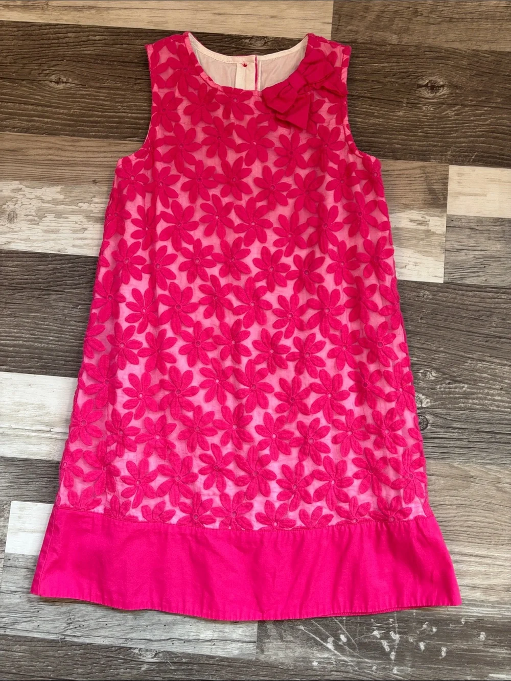 Gymboree Hot Pink Floral Lace Shift Dress